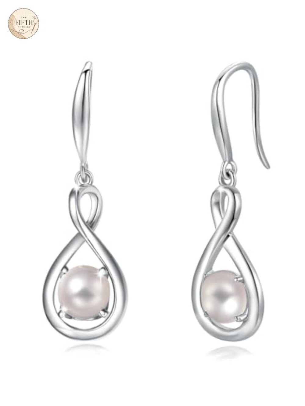 Dangle Drop Earrings Sterling Silver Infinity Birthstone Jewelry